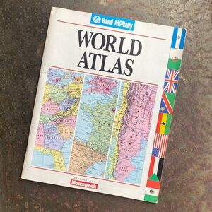 Rand McNally World Atlas Paperback by Newsweek. 1992